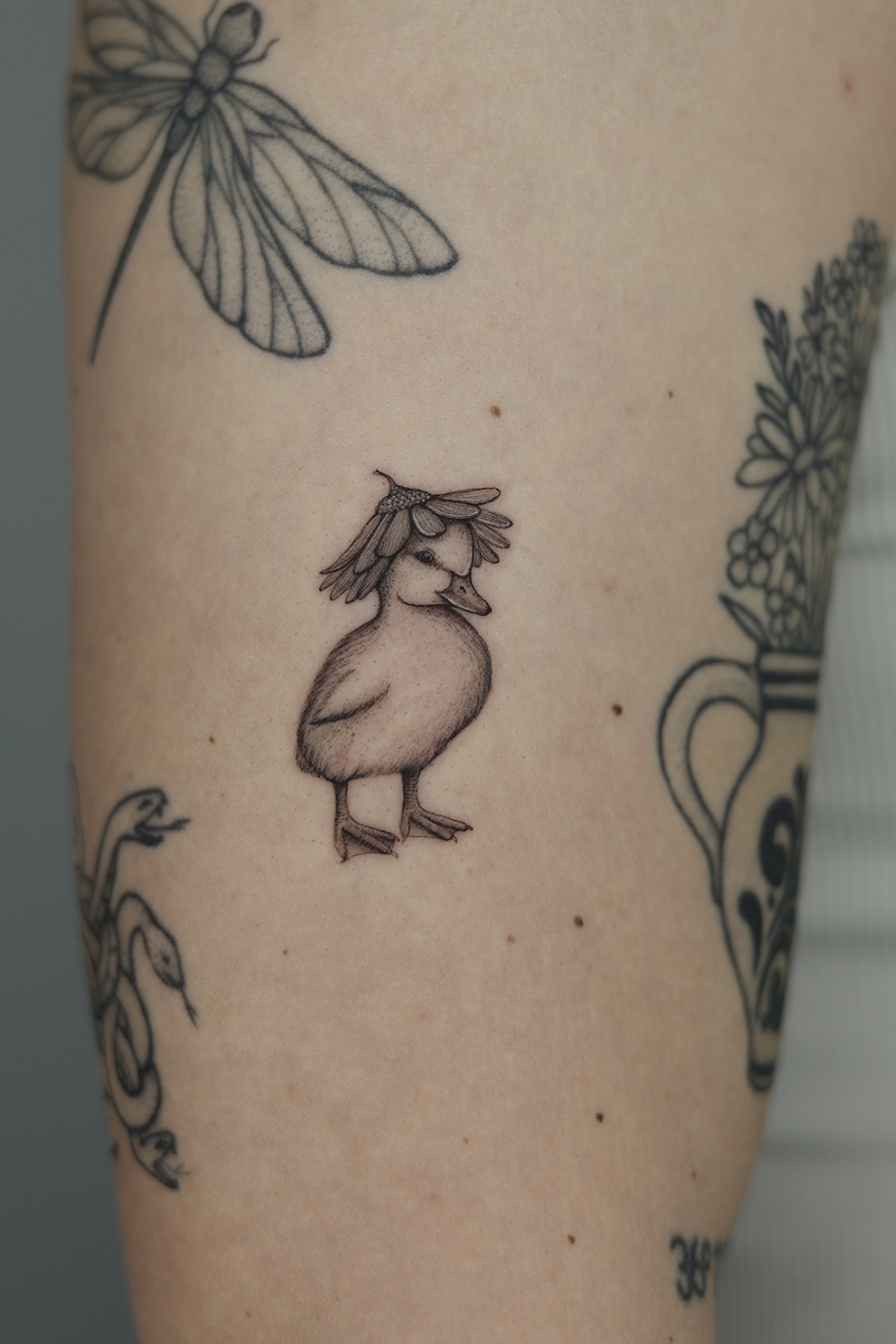 Fineline Tattoomotive von Inkara Tattoo