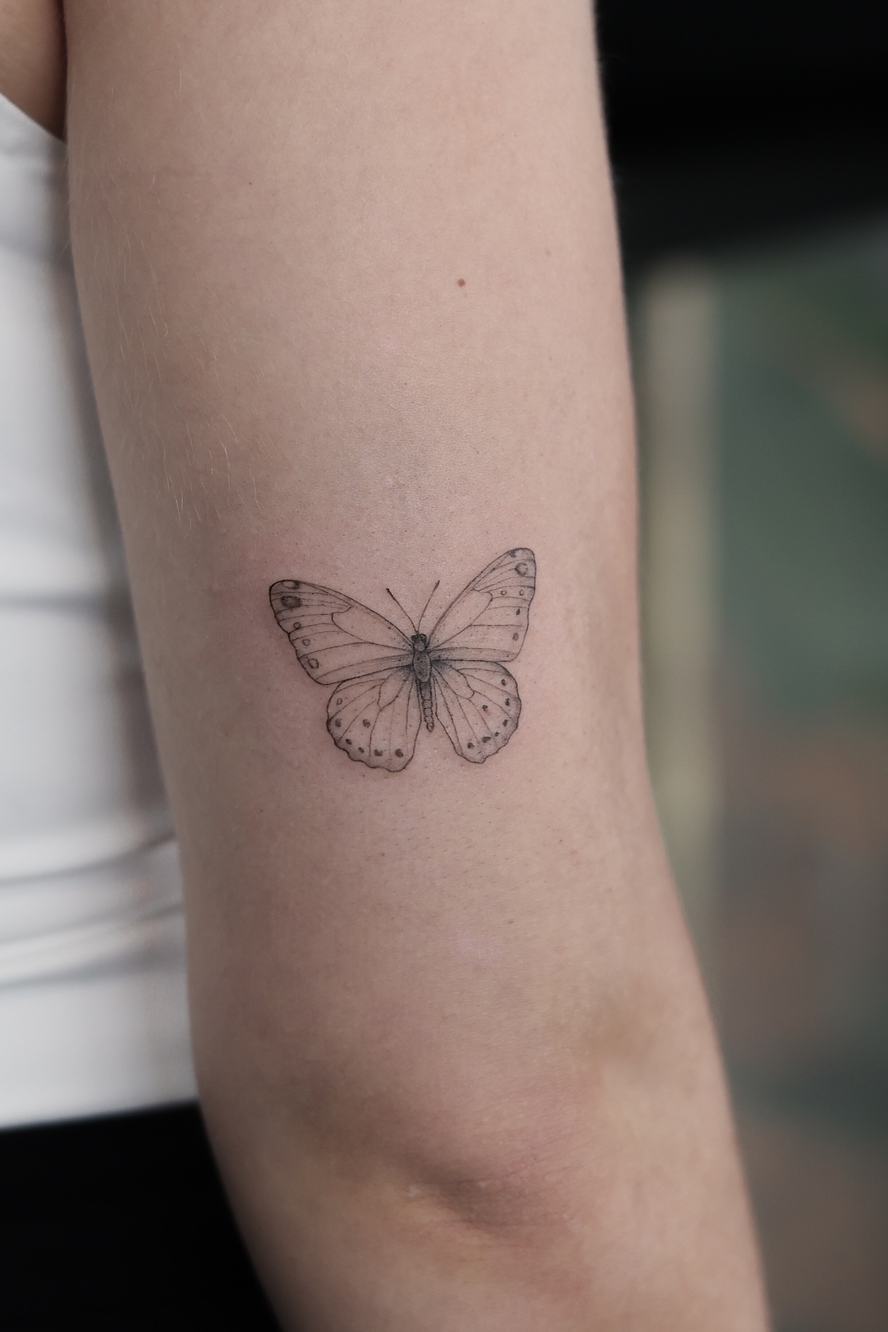Fineline Tattoomotive von Inkara Tattoo